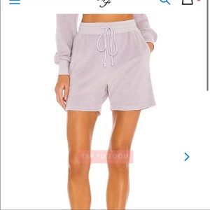 Lovers and Friends PAXTON TERRY SHORT Lavender